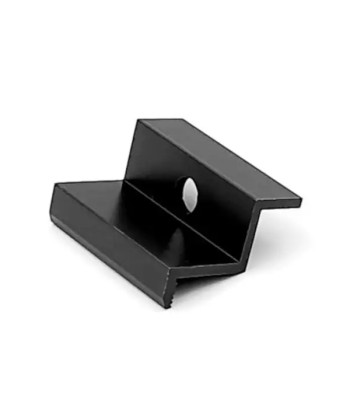 Juodas galinis laikiklis 35 mm